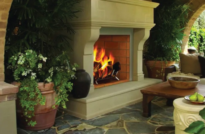 Outdoor Wood Burning Fireplaces